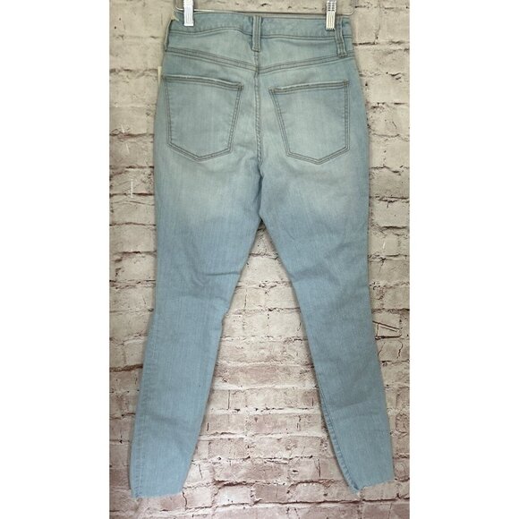 Universal Thread Womens Jeans High Rise Skinny Light Wash Denim Holes Size 0 NEW - Picture 5 of 5